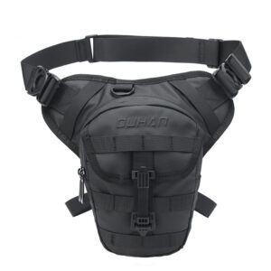 Sacoche de jambe moto grande compacte ergonomique avec plusieurs compartiments