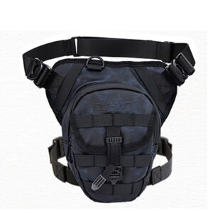 Sacoche de jambe moto street camouflage avec compartiments multiples et design ergonomique