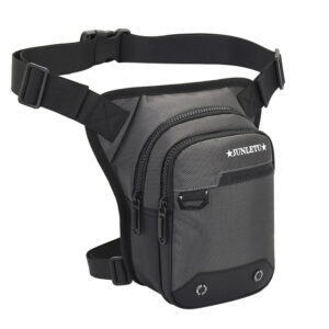 Sacoche de jambe moto excursion imperméable avec conception ergonomique et multiples compartiments.