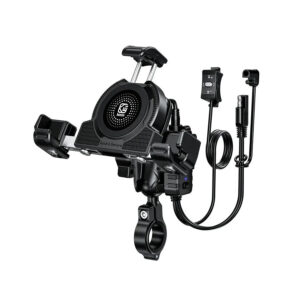 Support téléphone moto charge rapide avec fixation universelle et maintien sécurisé