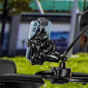 Support téléphone moto - 3 variantes de fixation robuste et polyvalent