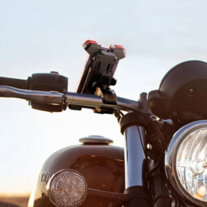 Support téléphone moto fixation rapide avec pince serrage et compatibilité universelle