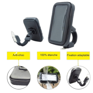 Support de téléphone moto étanche : protection contre l'eau et résistance aux chocs