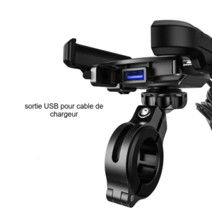 Support de téléphone chargeur induction avec chargeur sans fil pour voiture et USB